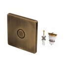 Acabamento Válvula Descarga E Conversor Slim Ouro Velho Fani