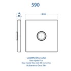 Acabamento Válvula Descarga E Conversor Slim Ouro Velho Fani