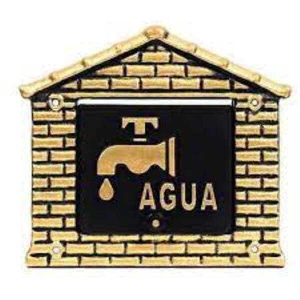 Acabamento Visor De Leitura De Água De Alumínio Fundido Prata