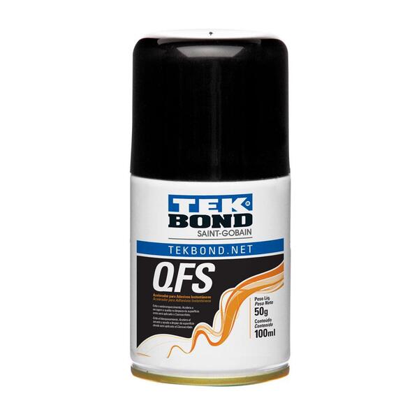 Acelerador Qfs P/ Cianoacrilato Spray 100ml Tekbond