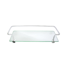 Acessório Banheiro Lavatório Porta Shampoo Vidro Luxo 30cm