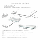 Acessórios de Banheiro Aço Inox Escovado 335VIP Alto Padrão