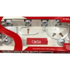 Acessórios De Banheiro Branco Kit 5 Peças Metal Certa