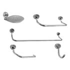 Acessórios De Banheiro Japi Casa C/ 5 Peças Cromado Alumínio