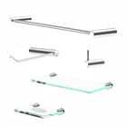 Acessórios De Banheiro Metal 5 Peças Luxo Slim 501lsb