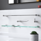 Acessórios De Banheiro Metal 5 Peças Luxo Slim 501lsb