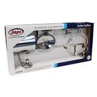 Acessórios De Banheiro Metal Aço Inox Japi C 5 Peças Safira
