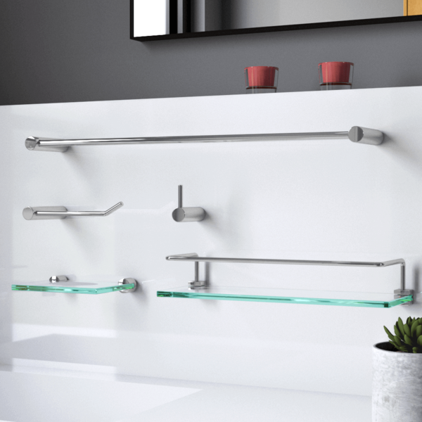 Acessórios De Banheiro Prateleira Proteção Slim 502lsb