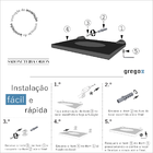 Acessórios De Banheiro Prateleira Proteção Slim 502lsb