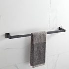 Acessórios De Banheiro Preto Fosco Linha Luxo 4 Pçs Parede