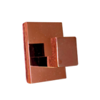 Acessórios De Banheiro Rosê Gold Quadrado Slim Kit 4 Peças