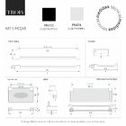 Acessórios Kit para Banheiro Preto Fosco 5 Peças 2110 Troia