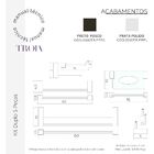 Acessórios Kits Para Banheiro Duplo Troia Suporte Fenda quadr