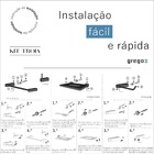 Acessórios Para Banheiro 3 Kits (15 Peças) 802pk3 Prátika