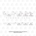 Acessórios Para Banheiro 4 Peças Aço Inox 304 São Domingos Pi