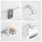 Acessórios Para Banheiro 4 Peças Cromado Toalheiro Saboneteir