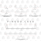 Acessórios Para Banheiro 4 Peças Vila Nova Pingoo.casa - Dour