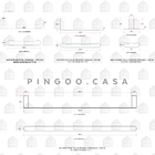 Acessórios Para Banheiro 4 Peças Vila Nova Pingoo.casa - Prat