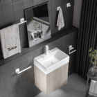 Acessórios Para Banheiro Branco Luxo Kit 4pçs Lavabo