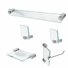 Acessórios Para Banheiro Em Vidro 5 Peças Classic 602cl Grego