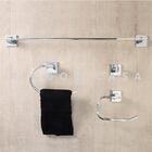 Acessórios Para Banheiro Quadrado 4 Peças São Francisco Pingo