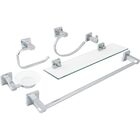 Acessórios Para Banheiro Quadrado 6 Peças São Francisco Pingo