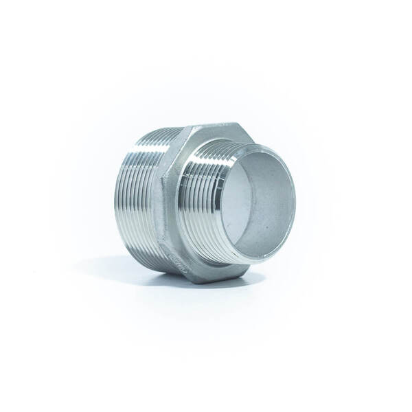 Aci-7a Niple De Redução Aço Inox 304 Rosca Bsp Selecione O Di