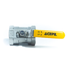 Aci-v10n Válvula Esfera Monobloco Aço Inox 304 Rosca Bsp Ø3/4