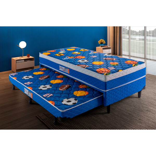 Acoplado Com Auxiliar Solteiro Espuma D28 Aspen Ortopédico He