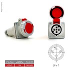 Acoplamento Industrial 3p+t 32a 380/440v Ip67 Strahl Pa4256