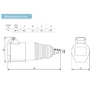 Acoplamento Soprano P-extensao 3p+t 16a 220v Ip44-9h