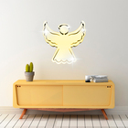 Acrílico Decorativo Espelhado Dourado Santo Anjo Da Guarda