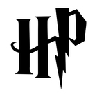 Acrílico Decorativo Espelhado Preto Iniciais HP