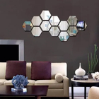 Acrílico Espelhado Personalizado Hexágonos 12 Peças