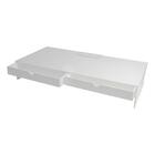 Acrílico Ultimate Desk Setup Station Branco Com 4 Tomadas