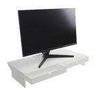 Acrílico Ultimate Desk Setup Station Branco Com 4 Tomadas