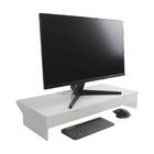 Acrílico Ultimate Desk Setup Station Branco Com 4 Tomadas