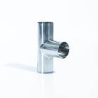 Acs-t90 Tê Longo Aço Inox 304/l Od Pipe Ø4