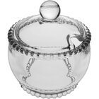 Açucareiro 11x10x10cm 200ml Vidro Transparente Com Tampa