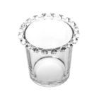 Açucareiro + Meleira Porta Talher Bandeja 30cm Cristal Lyor