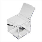 Açucareiro Acrílico 5mm Premium Com Colher Aço Inox E Tampa