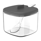 Açucareiro Break Transparente Com Colher 200g - Ou - Chumbo