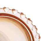 Acucareiro Cristal C/colher Coracao Ambar Metalizado - Lyor