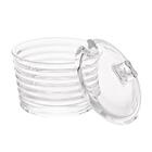 Açucareiro De Cristal Com Tampa Transparente Colmeia - Lyor