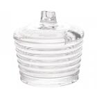 Açucareiro De Cristal Com Tampa Transparente Colmeia - Lyor