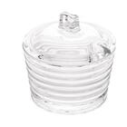 Açucareiro De Cristal Com Tampa Transparente Colmeia - Lyor