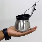 Açucareiro De Inox E Vidro Com Colher 9x9cm Unyhome Ud171002