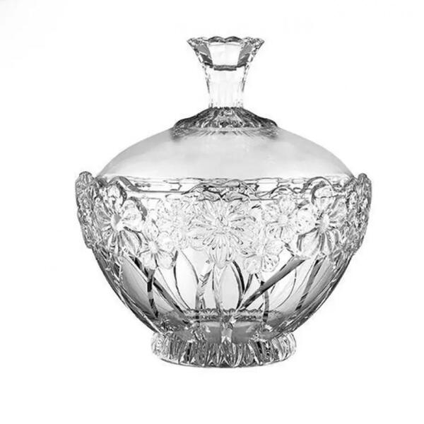 Açucareiro De Vidro 370 Ml Florido - Wellhome