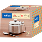 Açucareiro Em Aço Inox Com Colher Brinox Átina 350g