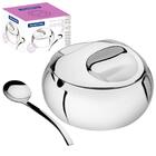 Acucareiro Em Aco Inox Com Colher Tramontina